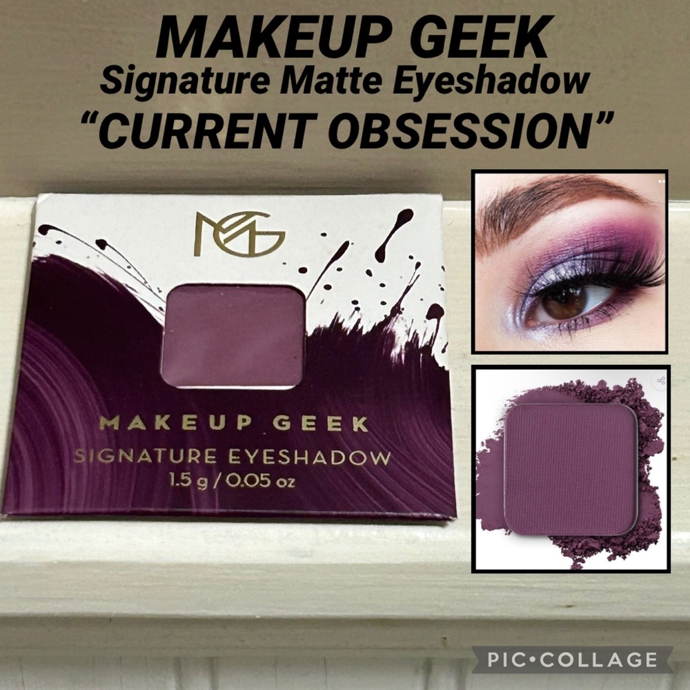 NWT Full Size MAKEUP GEEK Square Matte Eyeshadow “CURRENT OBSESSION”